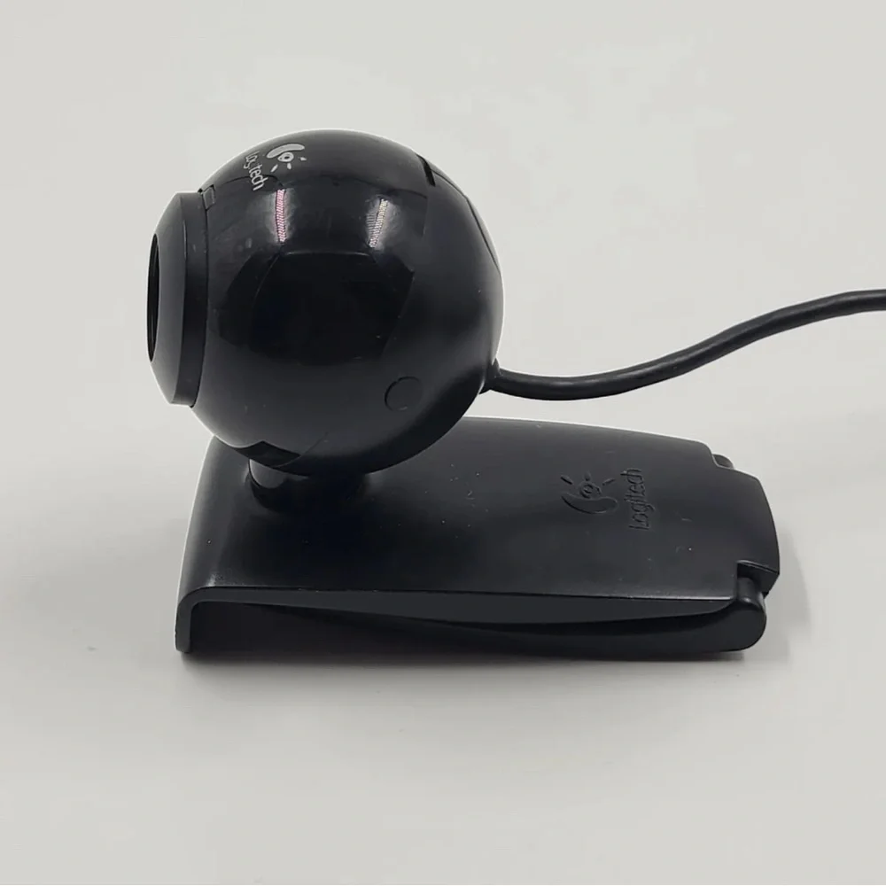 Logitech C120 V-U0012 USB Webcam Computer Laptop Camera Mount Used Tested